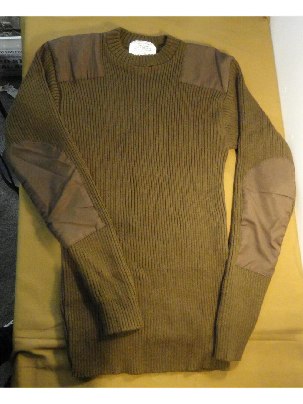 MILITARY WOOLY PULLY  SWEATER COMMANDO BROWN ACRYLIC 6347 57 67 6488 XL